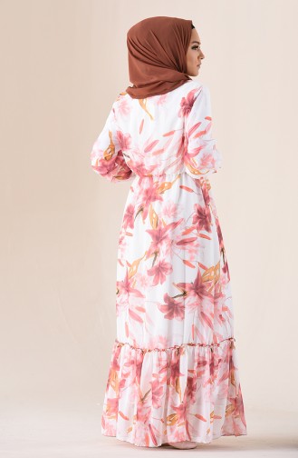 Powder Hijab Dress 1295-04