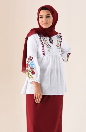 Ecru Blouse 21209-02