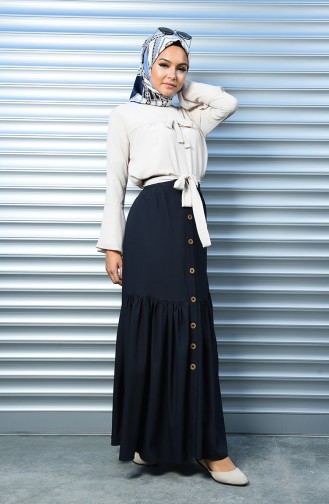 Navy Blue Skirt 10138-02