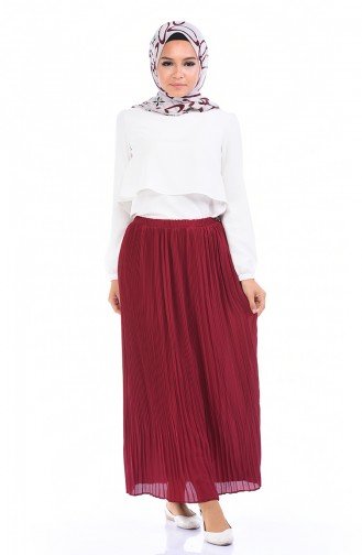 Claret Red Skirt 5273-01