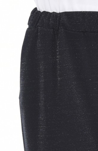 Pantalon Large a Paillettes 2004-01 Noir 2004-01