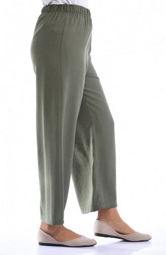 Pantalon Large Taille élastique 25072-06 Khaki 25072-06