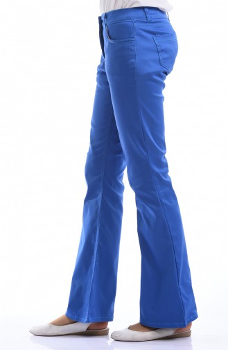 Pantalon Pattes éléphan 2074-08 Bleu Roi 2074-08