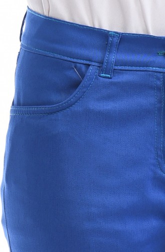Pantalon Pattes éléphan 2074-08 Bleu Roi 2074-08