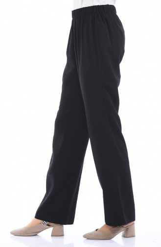 Pantalon Taille élastique Tissu Aerobin 0250-01 Noir 0250-01