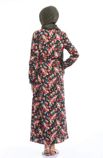 Khaki Hijab Dress 2048B-01