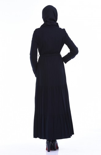 Navy Blue Hijab Dress 7K3701800-01