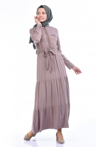 Mink Hijab Dress 7K3701800-03