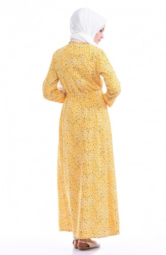 فستان أصفر 4218-05