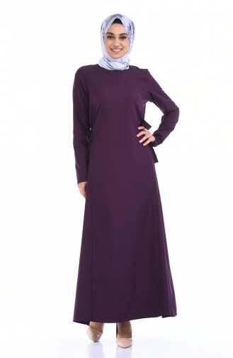 Purple Hijab Dress 0249-04