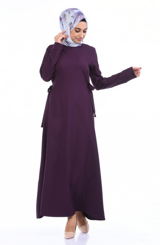 Purple Hijab Dress 0249-04