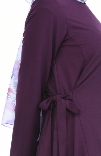 Purple Hijab Dress 0249-04