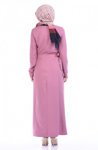 Dusty Rose Hijab Dress 0249-06