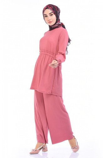 Tunik Pantolon İkili Takım 5490-03 Pudra