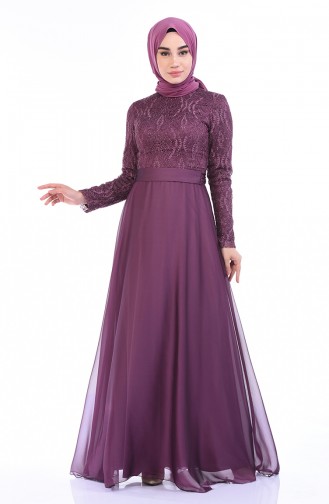 Zwetschge Hijab-Abendkleider 9009-01