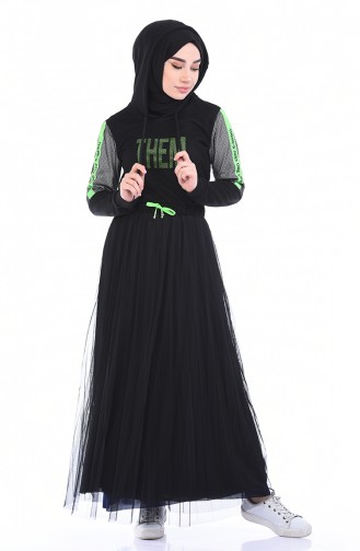 Sportkleid 9076-01 Schwarz 9076-01