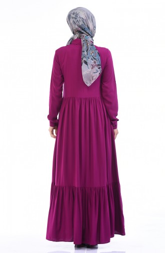 Gerafftes Kleid 99208-02 Zwetschge 99208-02