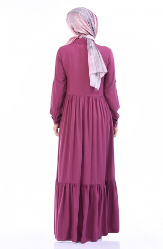 فستان زهري باهت 99208-04
