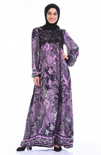 Purple Hijab Dress 8Y3821000-01