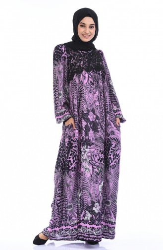 Purple Hijab Dress 8Y3821000-01