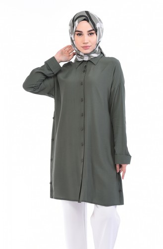 Geknöpfte Tunika 2079-07 Khaki 2079-07