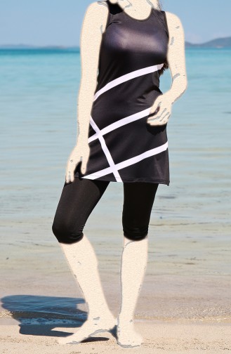 Black Swimsuit Hijab 1938-01