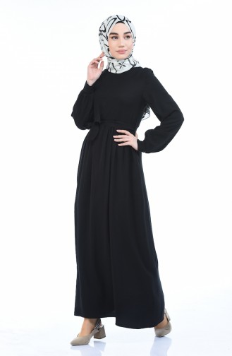 Schwarz Hijab Kleider 0006-03