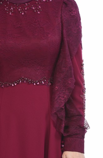 Spitzen Abendkleid 7028-01 Zwetschge 7028-01