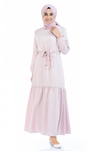 Powder Hijab Dress 0171-02
