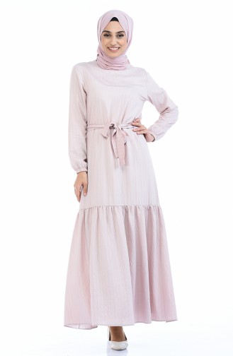 Powder Hijab Dress 0171-02