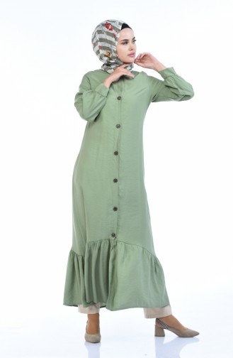 Green Almond Hijab Dress 0002-04