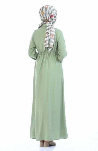 Unreife Mandelgrün Hijab Kleider 0003-01