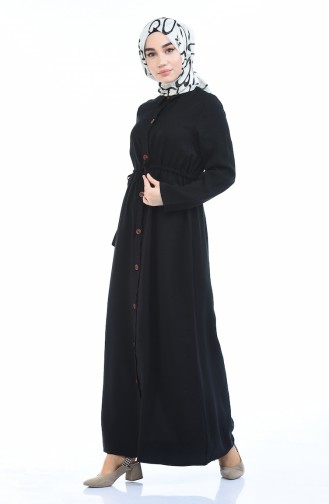 Schwarz Hijab Kleider 0003-05