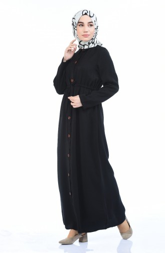 Schwarz Hijab Kleider 0003-05