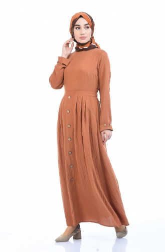 Robe Hijab Tabac 8001-03