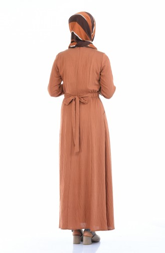Robe Hijab Tabac 8001-03