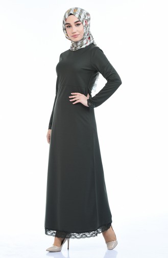 Green Hijab Dress 4014-04
