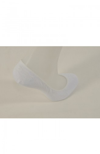 Kadın Bambu Babet Çorabı 8005-04 Beyaz