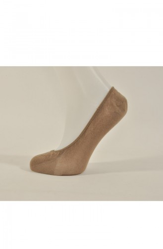 Kadın Bambu Babet Çorabı 8005-05 Bej