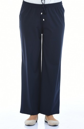 Pantalon Taille élastique 2071-02 Bleu Marine 2071-02