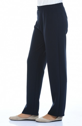Pantalon Taille élastique 2105-10 Bleu Marine Foncé 2105-10