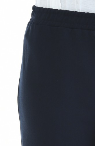 Pantalon Taille élastique 2105-10 Bleu Marine Foncé 2105-10