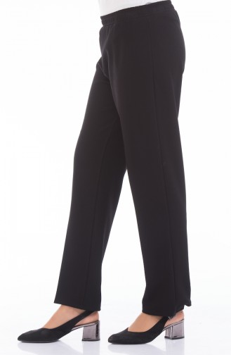 Elastic waist Pants 2107-02 Black 2107-02