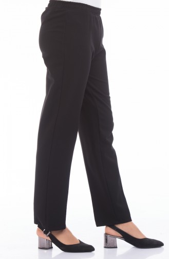 Elastic waist Pants 2107-02 Black 2107-02