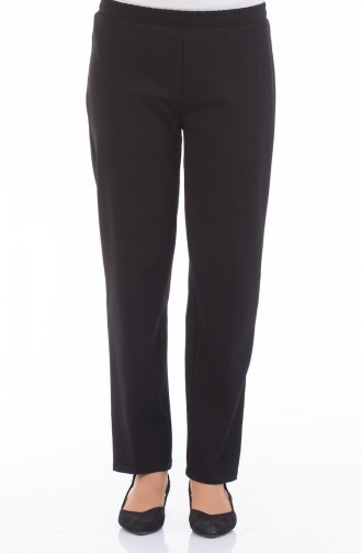 Elastic waist Pants 2107-02 Black 2107-02