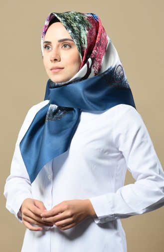 وشاح أزرق زيتي 95179-12