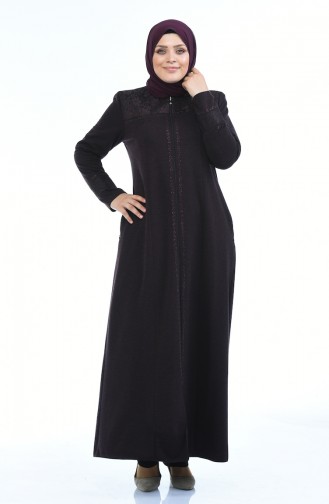 Plum Abaya 8201-02