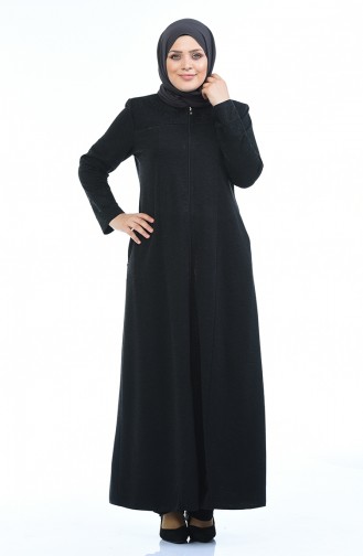 Abaya Grande Taille 8201-04 Antracite 8201-04