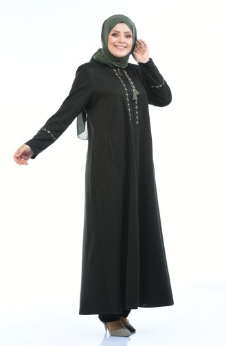 Khaki Abaya 8202-01