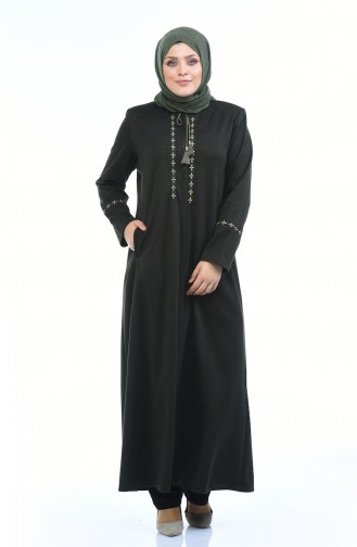 Khaki Abaya 8202-01